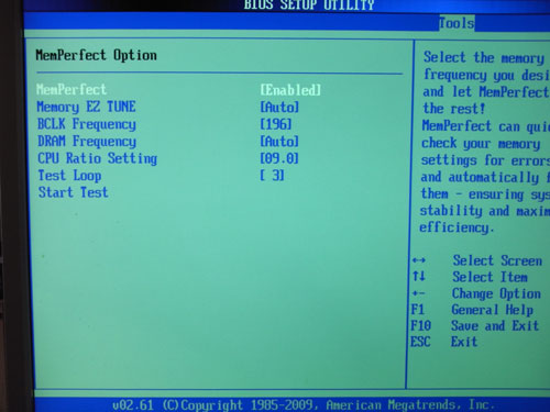 ASUS Maximus III Formula MemPerfect